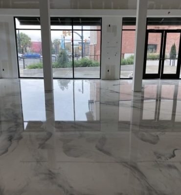 Over-tile epoxy flooring in Melbourne seamless and durable resin rich floors.