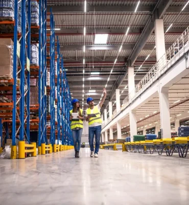Heavy-duty warehouse epoxy flooring installed by Resin Rich Floors for high-traffic areas in Melbourne.